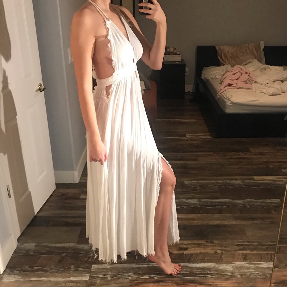 Freepeople long white boho dress 🌸 - Picture 7 of 8